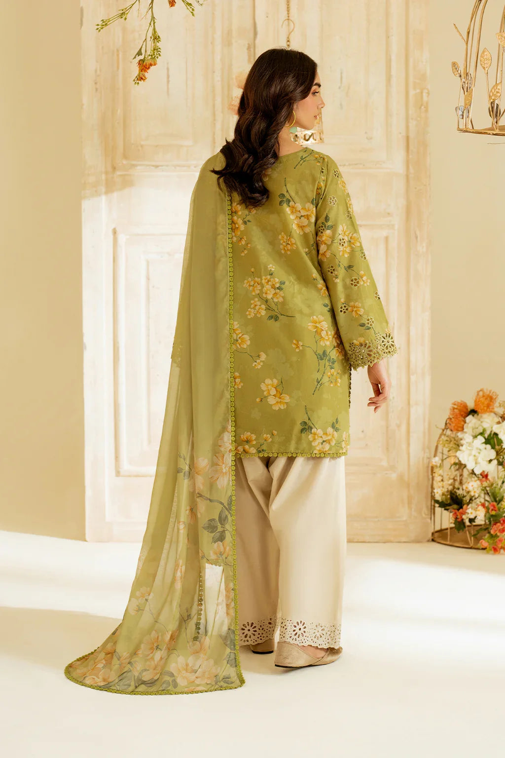 3 Piece unstitched Digital Printed Lawn Suit