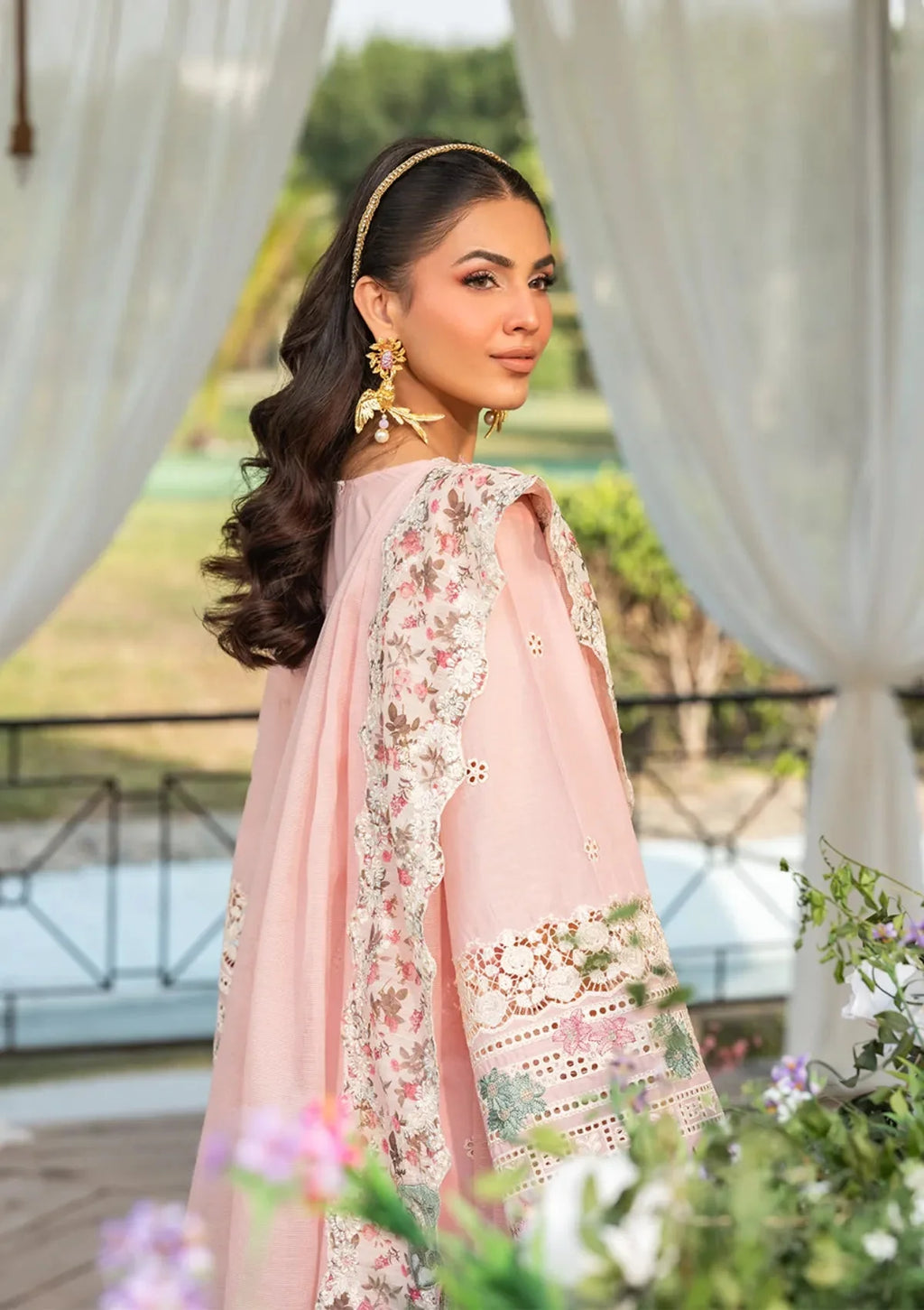 EL 2710-3 Piece - Unstitched Fully Embroidered Lawn Suit