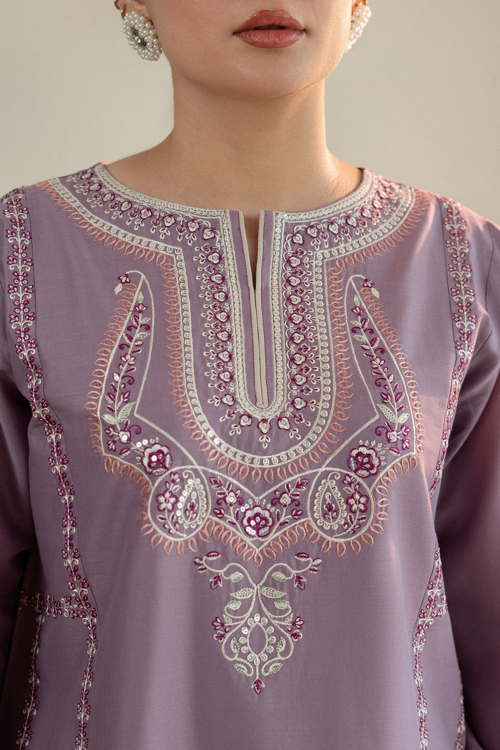 2 Piece Unstitched Embroidered Lawn Suit