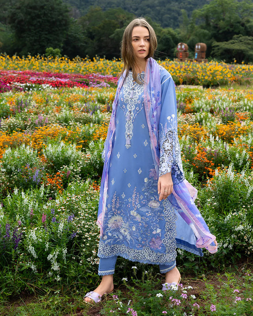 MS 2795-3 Piece Unstitched Embroidered Lawn Suit