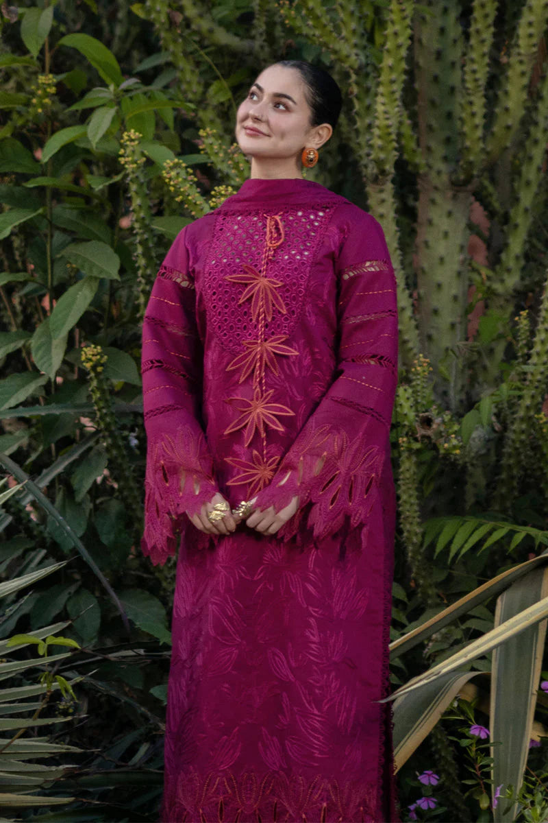 3 Piece Lawn Unstitched Chicken Kari Embroidered Suit