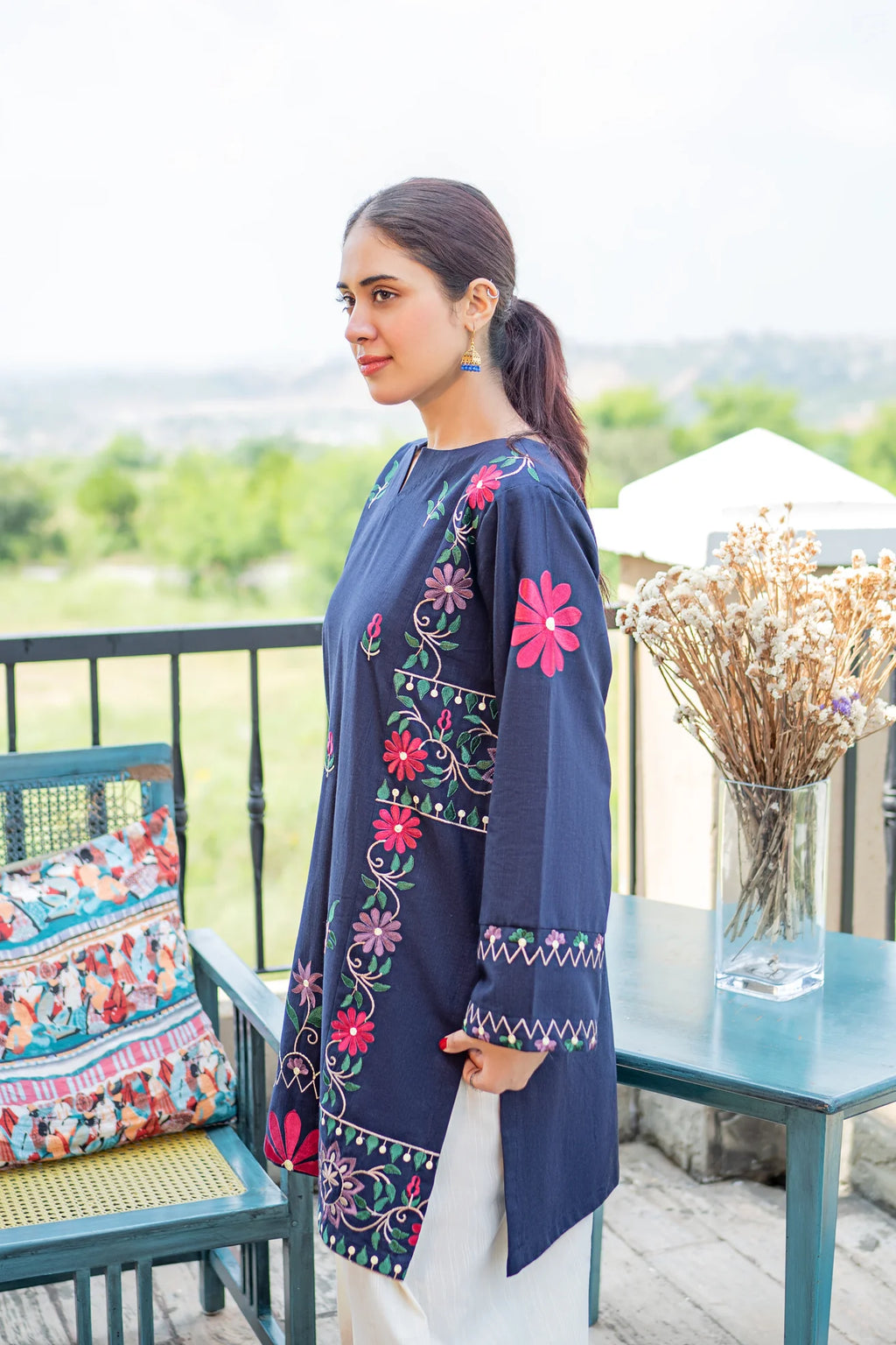 MB 70-2 Piece Unstitched Embroidered Lawn Suit