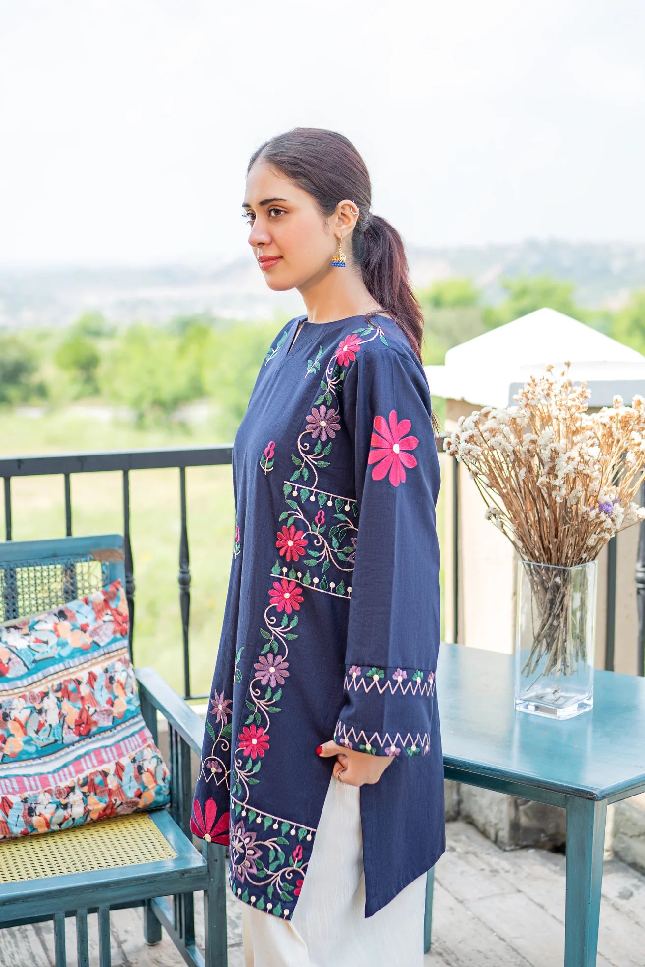MB 70-2 Piece Unstitched Embroidered Lawn Suit
