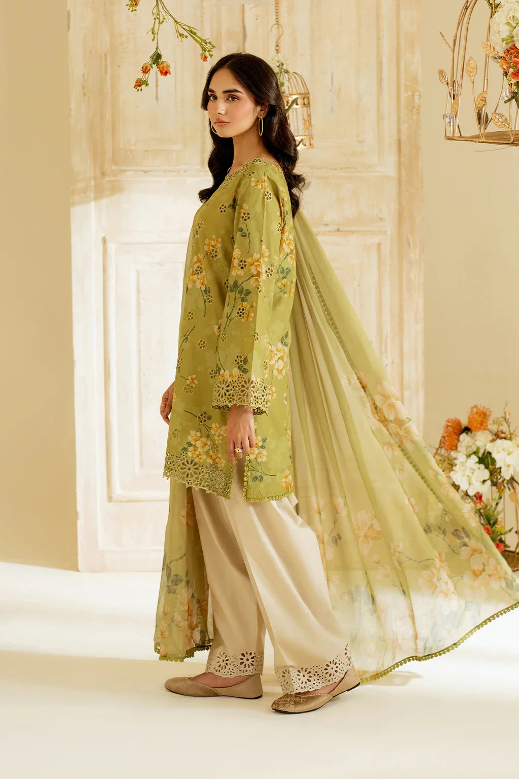 3 Piece unstitched Digital Printed Lawn Suit