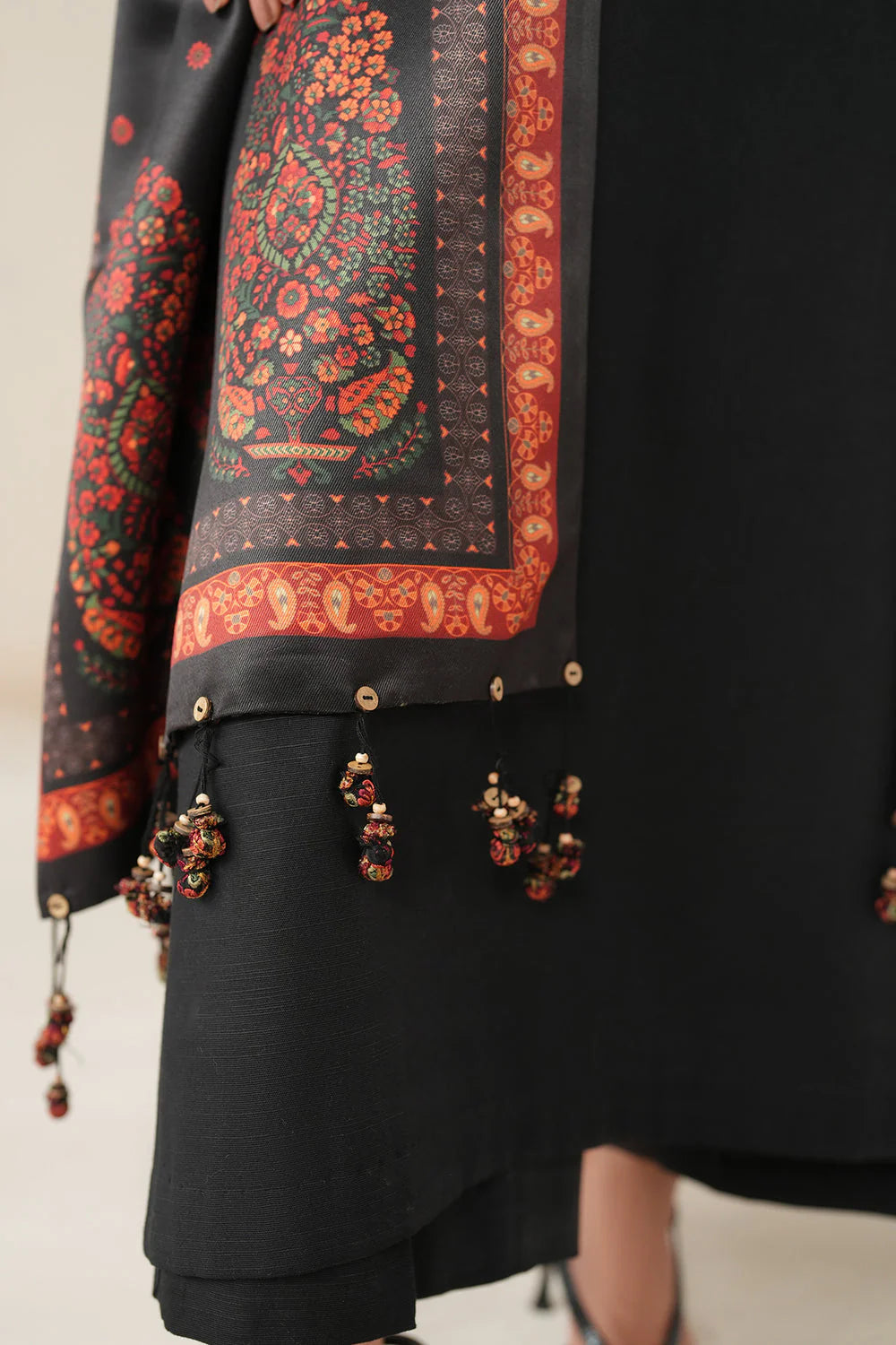 BQ 145-3 Piece Unstitched Fully Embroidered Dhanak Suit