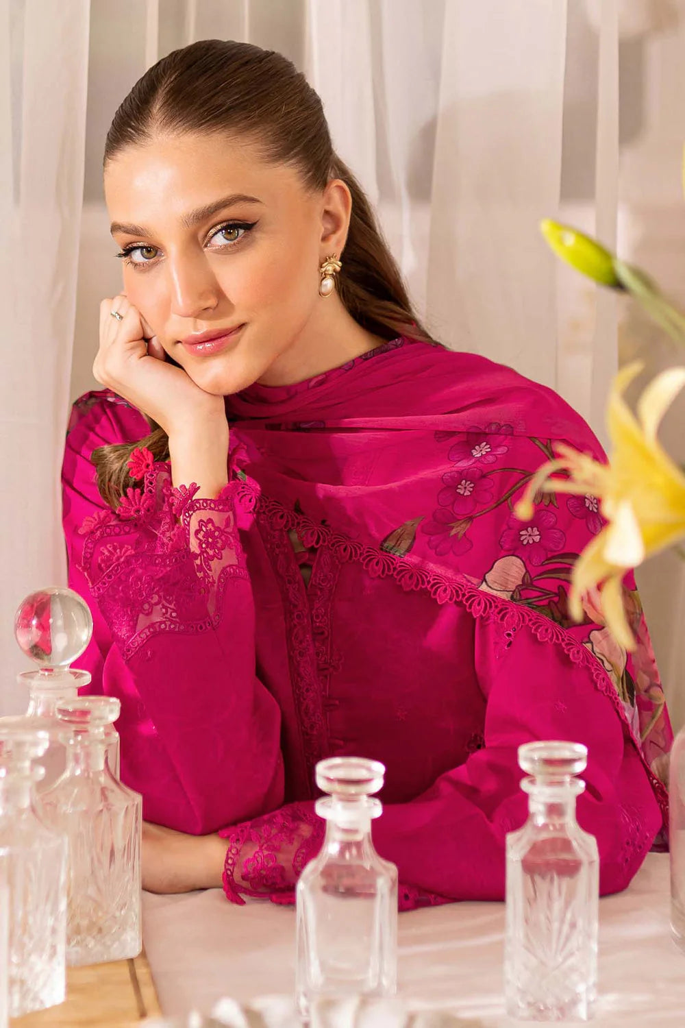 FR 2725-3 Piece Unstitched Embroidered Lawn Suit