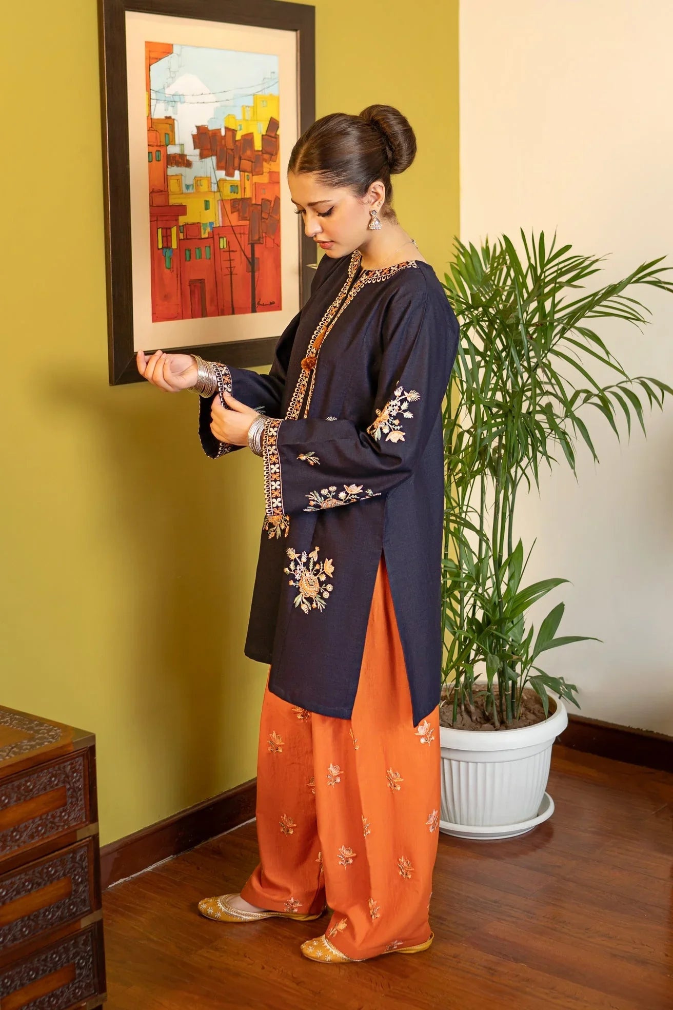 FL 945-2 Piece Unstitched Embroidered Lawn Suit