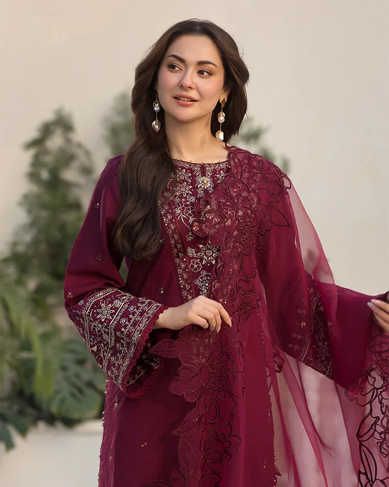QL 2685-3 Piece Unstitched Fully Embroidered Lawn Suit