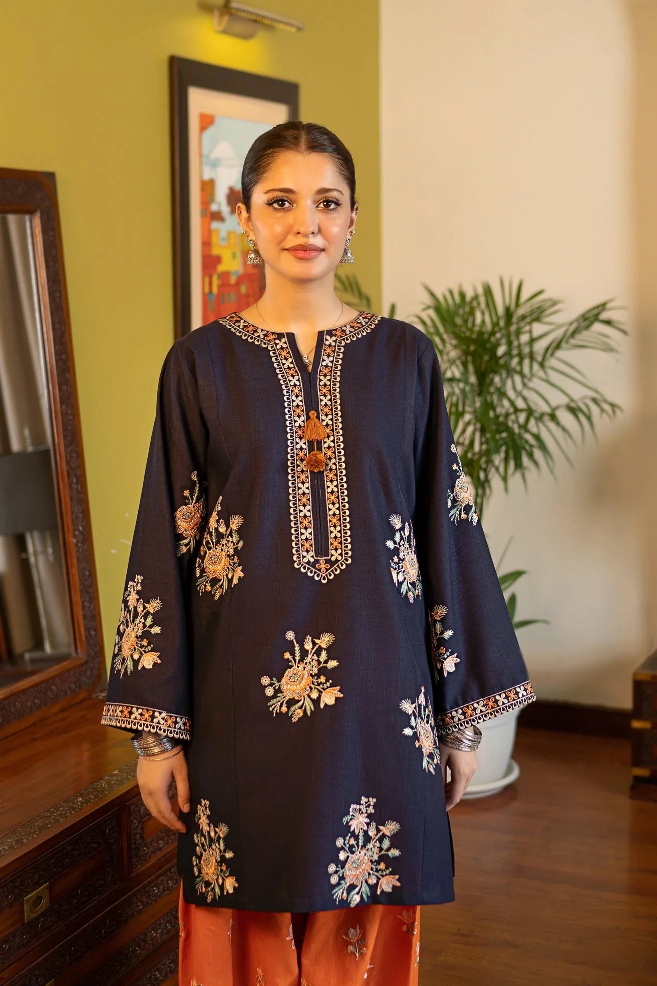 FL 945-2 Piece Unstitched Embroidered Lawn Suit