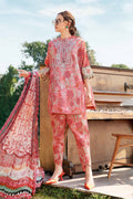 MB 458-3 Piece Unstitched Digital Printed Lawn Fabric