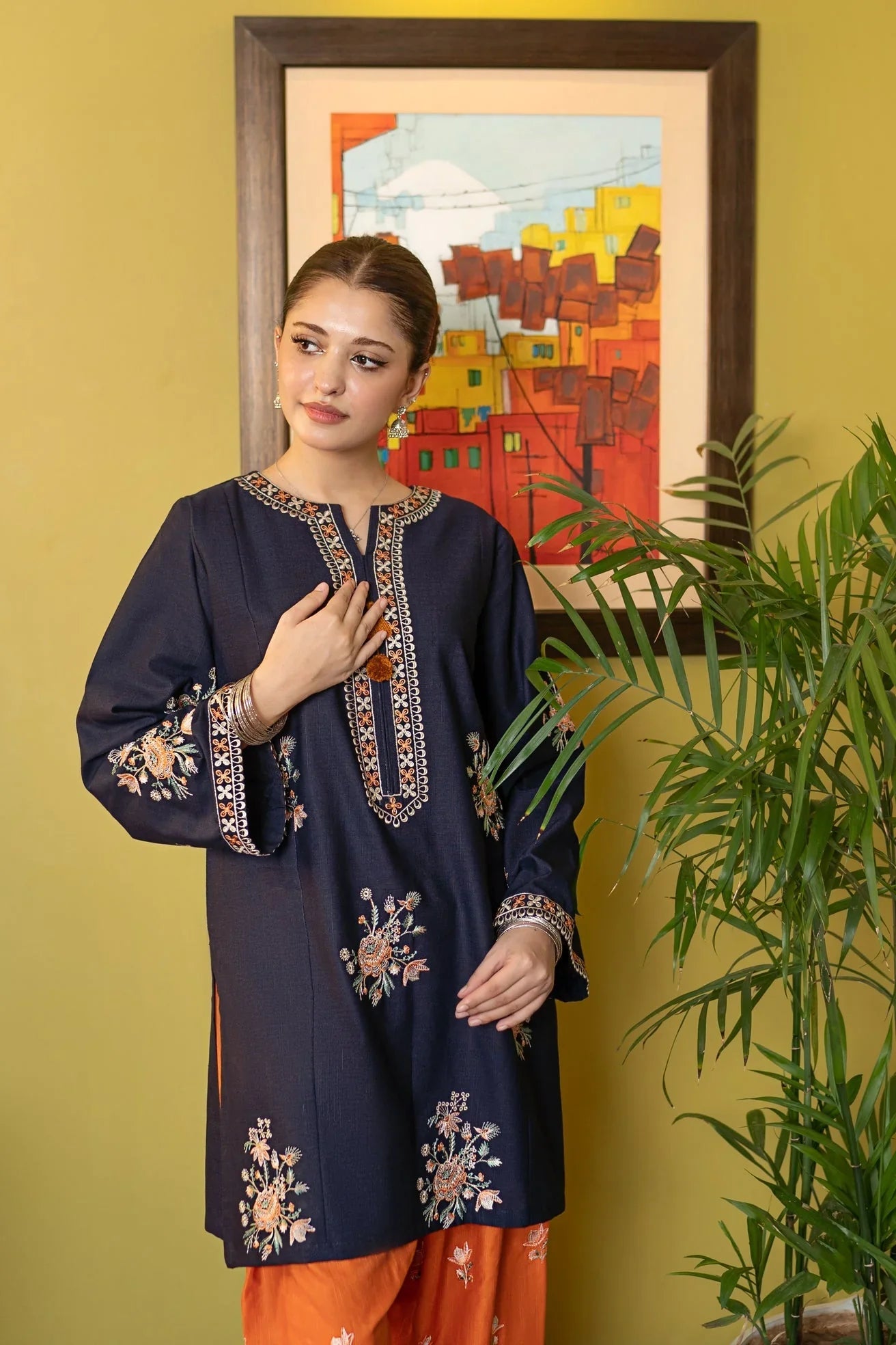 FL 945-2 Piece Unstitched Embroidered Lawn Suit