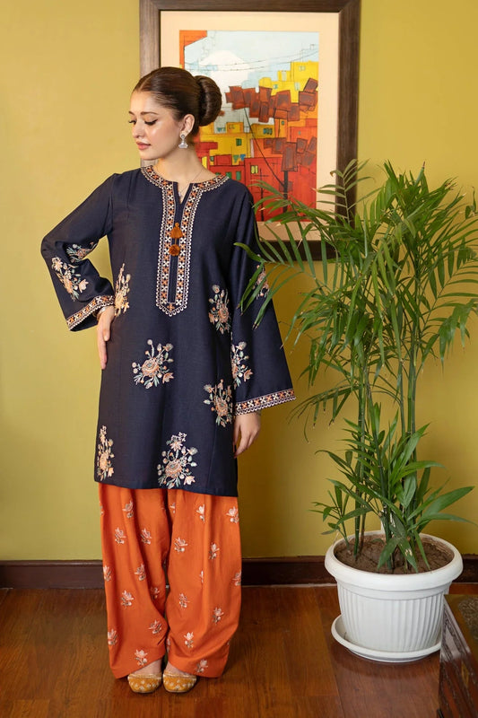 FL 945-2 Piece Unstitched Embroidered Lawn Suit
